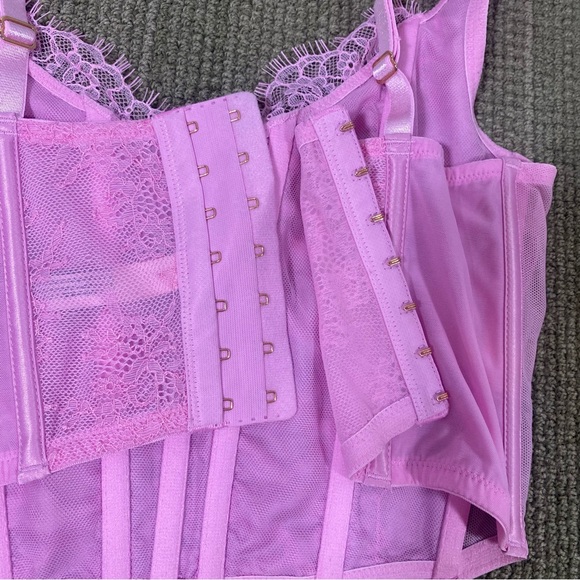 Victoria Secret Pink Lace-Up Corset Size S - Picture 7 of 8